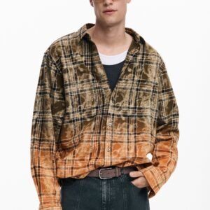 Overhemd met lange mouwen met verloop - GREEN - L