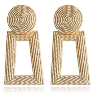 Vintage Oorhangers Cilla - Goudkleurig