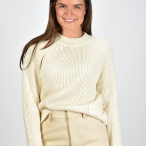 Ami Paris trui Ami Label FKS024.KN0031 ivory