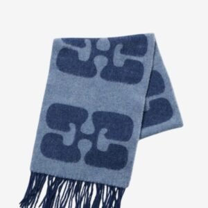 Ganni shawl A6028 dark blue