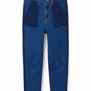 Rechte hybride spijkerbroek - BLUE - 13/14