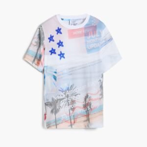 Bedrukte T-shirt American Magic - WHITE - L
