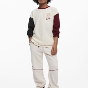 T-SHIRT MET CONTRASTERENDE MOUWEN - WHITE - 13/14
