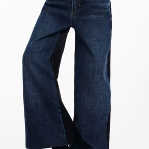 Jeans met asymmetrische taille - BLUE - 5/6