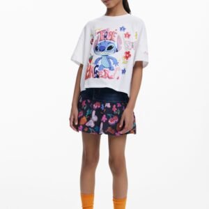 Cropped T-shirt Stitch™ 3D - WHITE - 11/12
