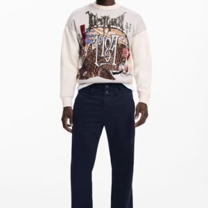 Jeans met dubbele tailleband - BLUE - 36