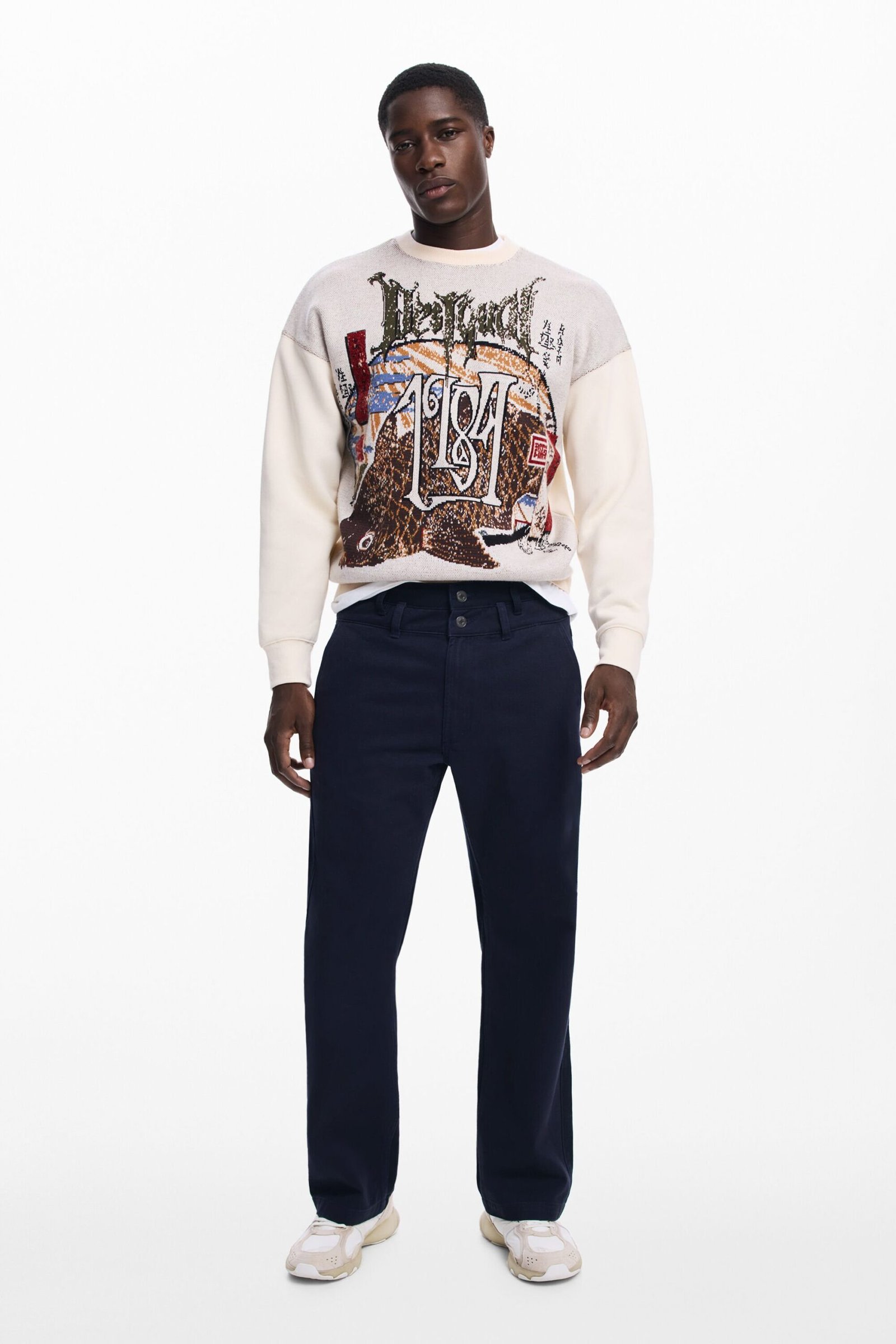 Jeans met dubbele tailleband - BLUE - 34 1 Jeans met dubbele tailleband - BLUE - 34