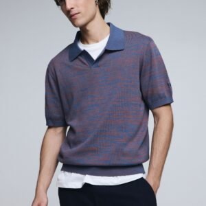 Jacquard polo - BROWN - M