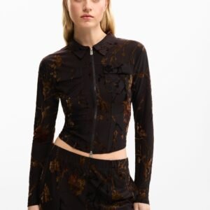ORIËNTAAL RITS T-SHIRT - BROWN - XS