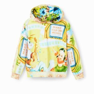 Oversized sweatshirt Bugs Bunny - GREEN - S