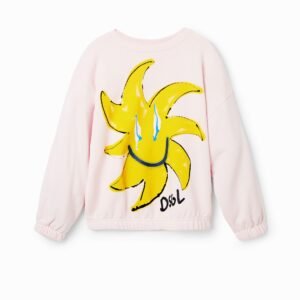 Sweatshirt met zon - RED - 11/12