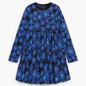 Lange mouwen jurk met madeliefjes - MATERIAL FINISHES - 11/12
