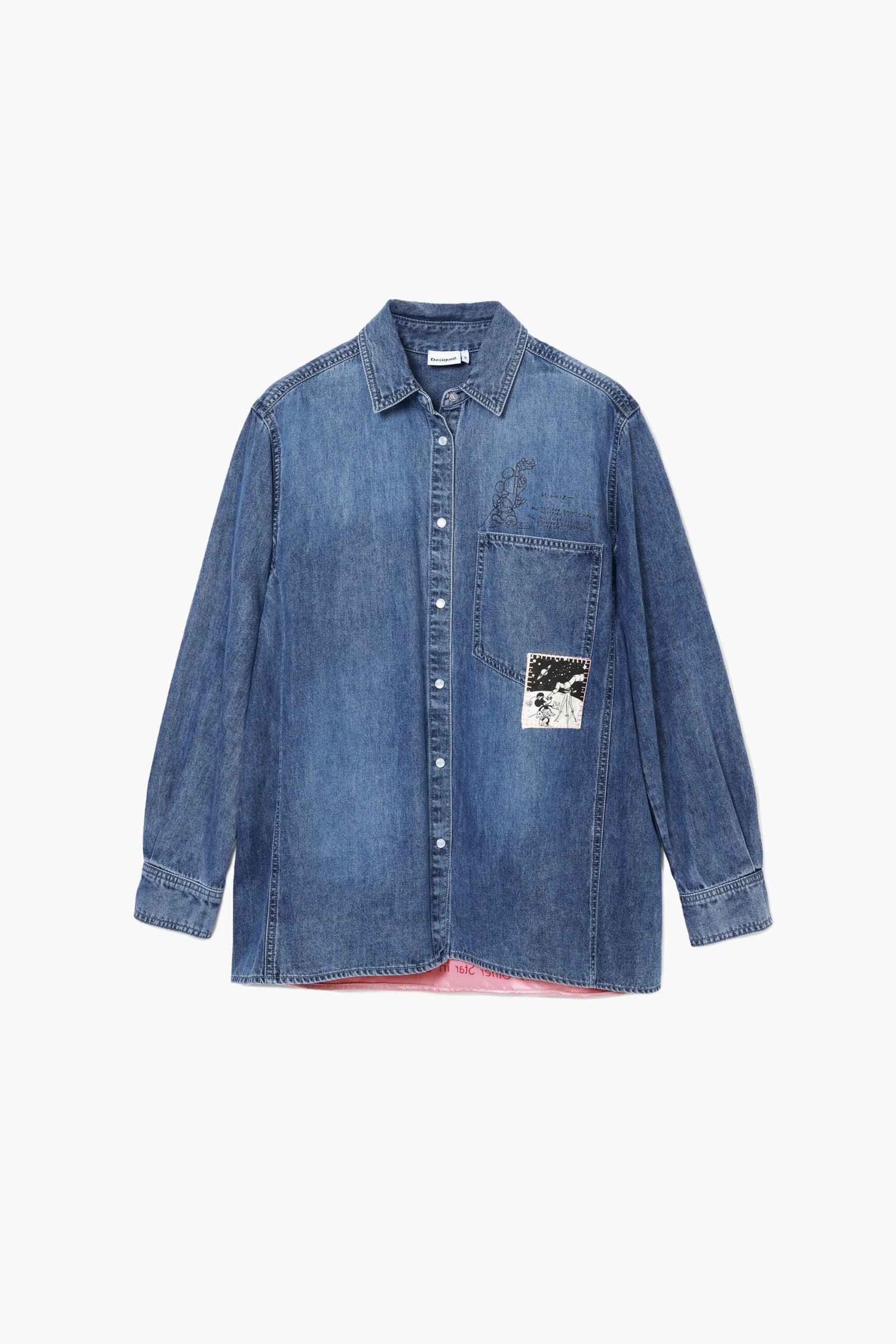 Denim overhemd Mickey Mouse - BLUE - XL 1 Denim overhemd Mickey Mouse - BLUE - XL