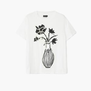 Effen T-shirt vaas - WHITE - L