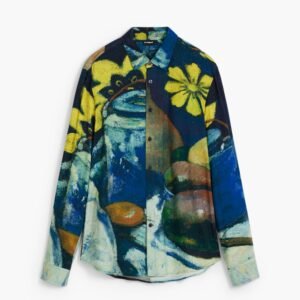 Overhemd met lange mouwen stilleven - BLUE - L
