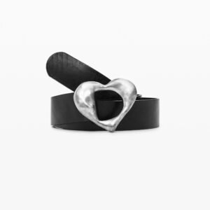 Leren riem hart - BLACK - 90