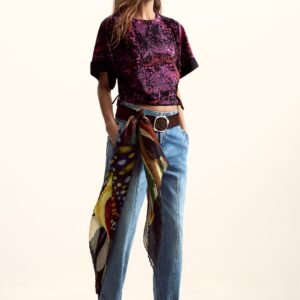 Etnisch T-shirt ontworpen door Mr. Christian Lacroix - RED - L