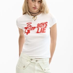 Getailleerd T-shirt Boys Lie - WHITE - XL