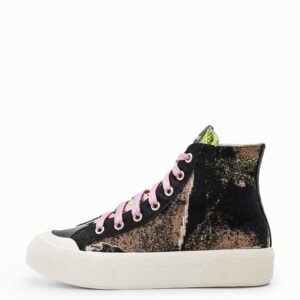 Hoge sneakers met patch - MATERIAL FINISHES - 36