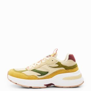 Runner sneakers met patch - WHITE - 39