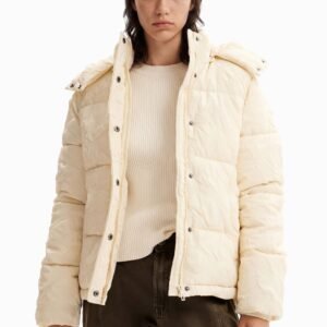 Gewatteerd jack met textuur - WHITE - M