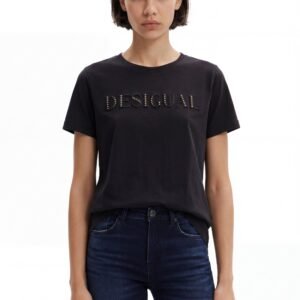 T-shirt glimmend logo - BLACK - XS