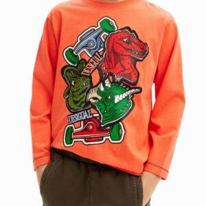 Dinosaurussen T-shirt Desigual - ORANGE - 11/12
