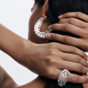 Marine ring kristal zalio - BLACK - U