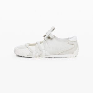 SNEAKER VAN RUWE STOF - WHITE - 39