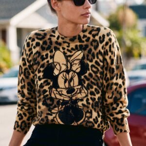 Dierprint trui Mickey™ - BROWN - L