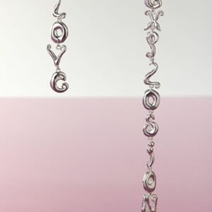 Oorbellen love explosion - BLACK - U