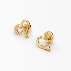 Hartvormige oorbellen zalio - MATERIAL FINISHES - U