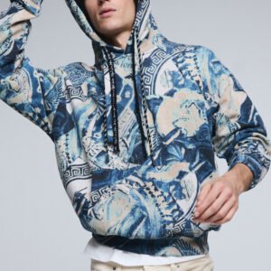 Mozaïek sweatshirt - BLUE - M