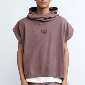 T-shirt met capuchon logo - RED - S