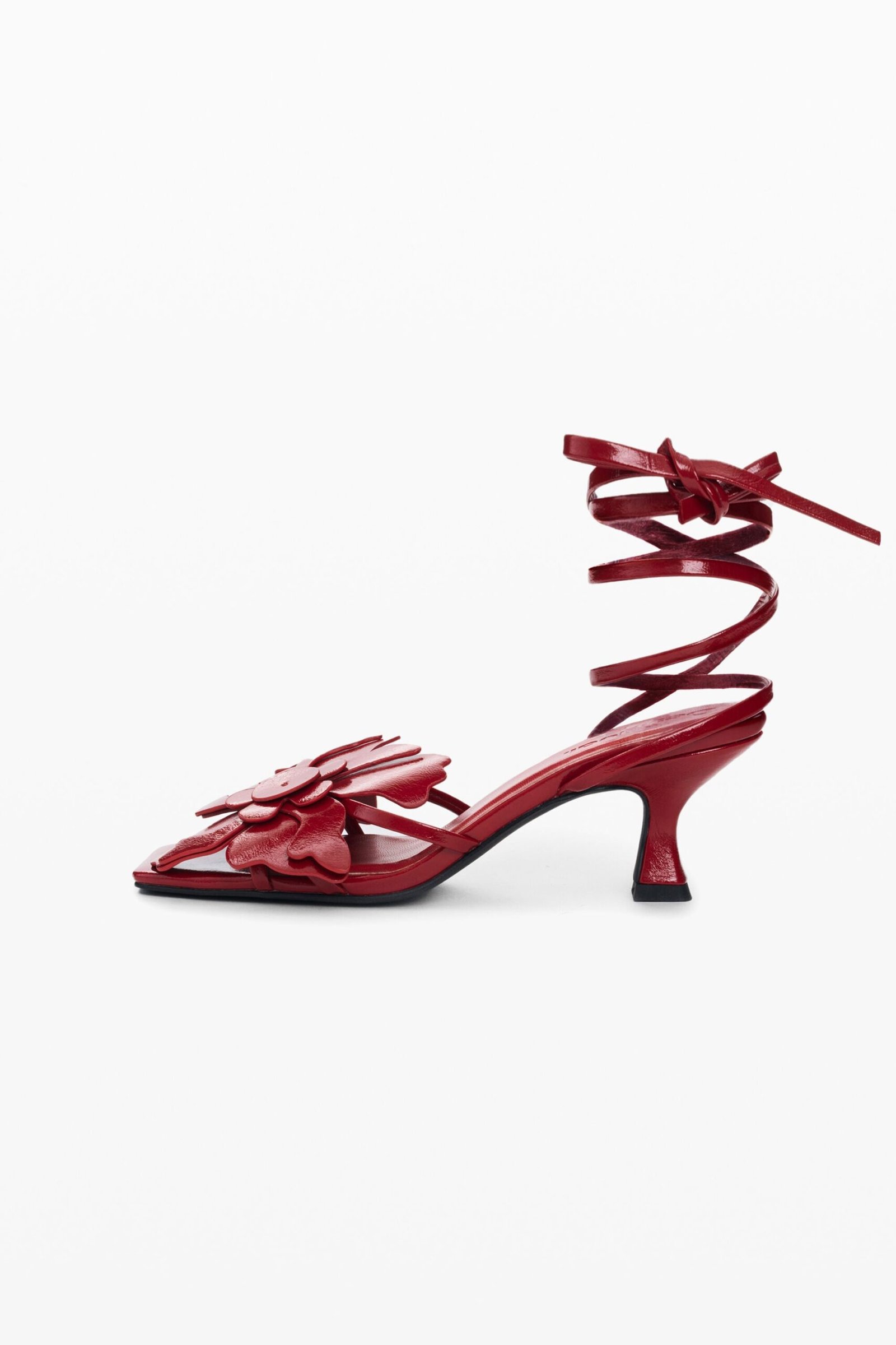 sandalen met bloemenapplicaties - RED - 37 1 sandalen met bloemenapplicaties - RED - 37