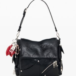 Kleine rugzak in lederlook - BLACK - U