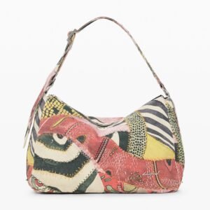 Middelgrote tas met print - MATERIAL FINISHES - U