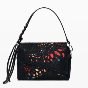 Middelgrote geperforeerde tas - BLACK - U