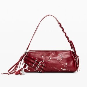 Kleine tas met lederlook - RED - U