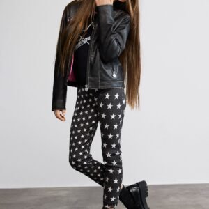 Legging met sterrenprint - BLACK - 5/6