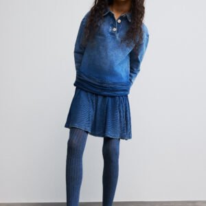 Polojurk van brei - BLUE - 7/8