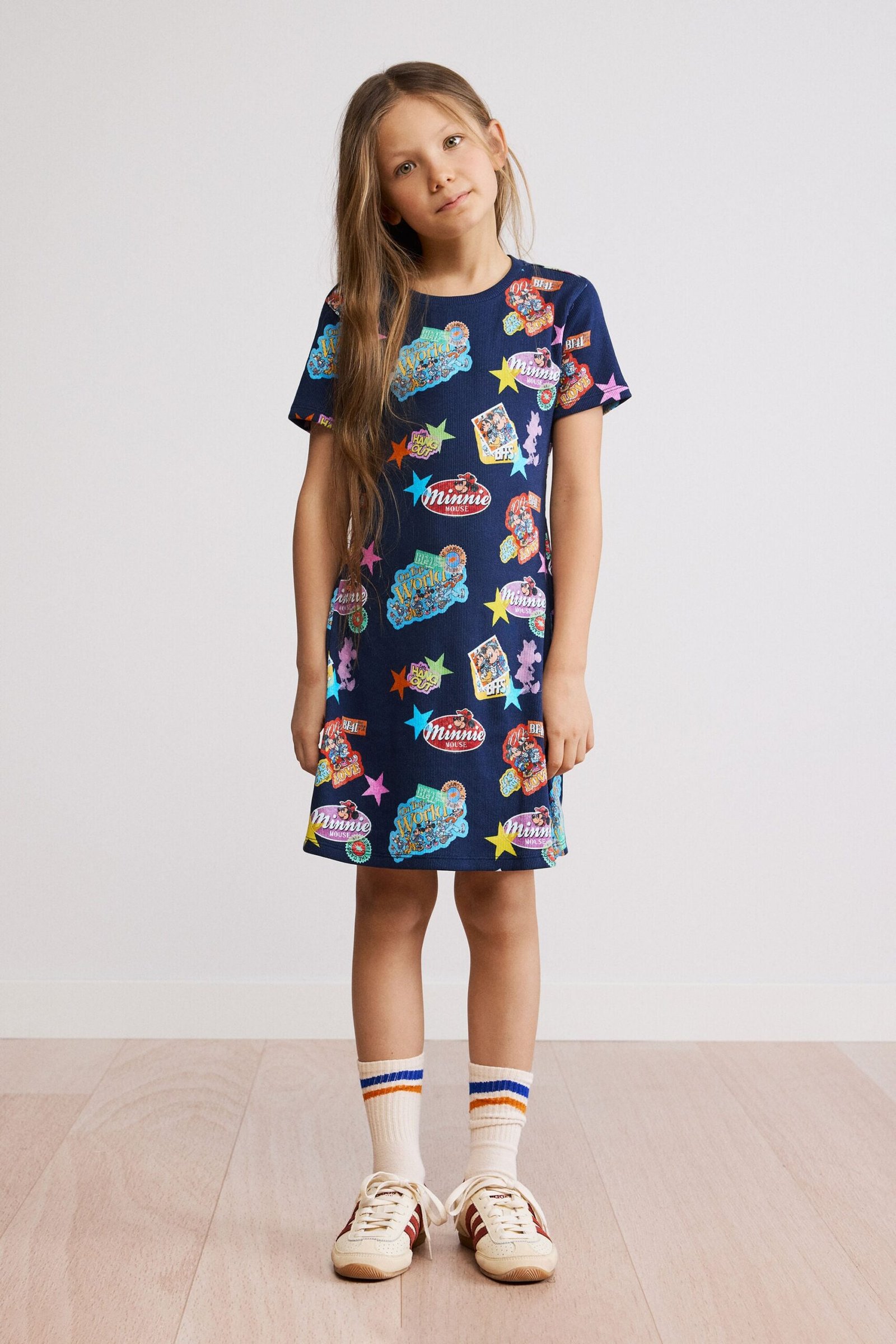 Bedrukte Minnie Mouse™-jurk - BLUE - 7/8 1 Bedrukte Minnie Mouse™-jurk - BLUE - 7/8