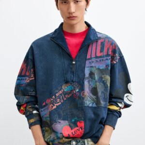 Collage-sweater Mickey™ - BLUE - XL