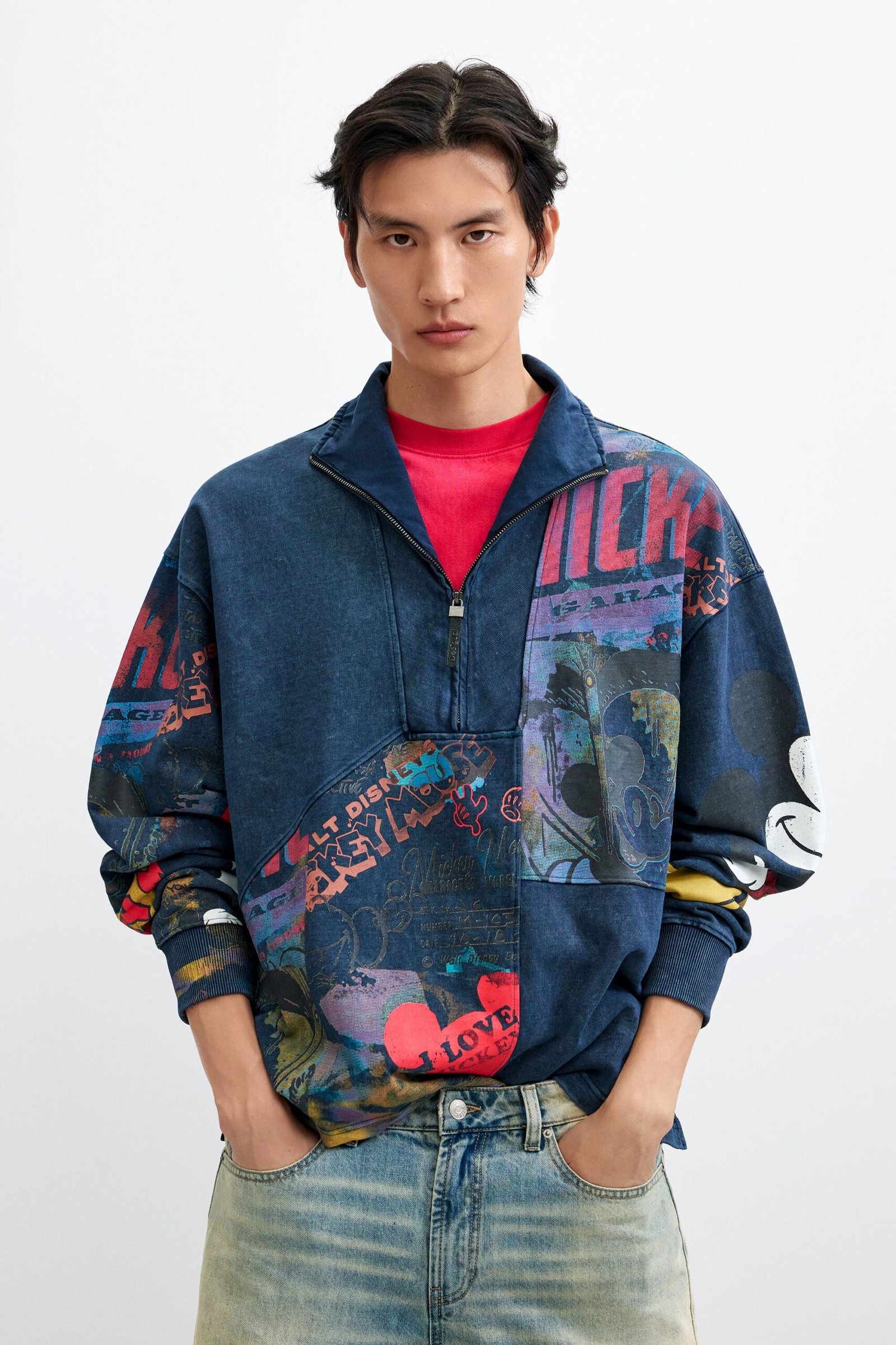 Collage-sweater Mickey™ - BLUE - XL 1 Collage-sweater Mickey™ - BLUE - XL