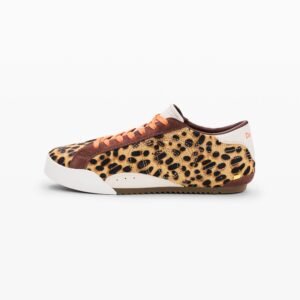 Sneakers met dierenprint 100% leer - MATERIAL FINISHES - 40