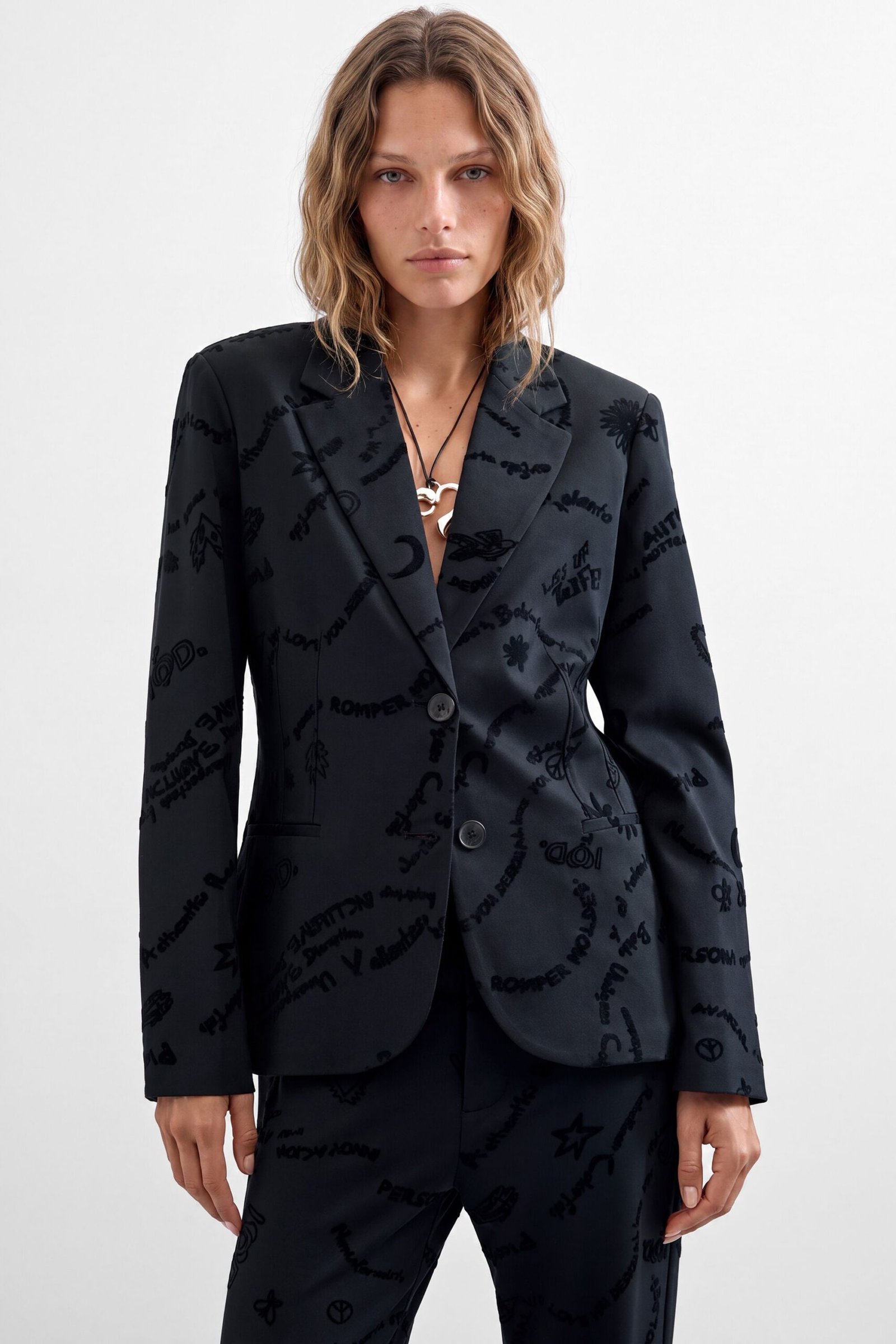 Fluwelen blazer - BLACK - XL 1 Fluwelen blazer - BLACK - XL