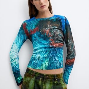 Bedrukt M. C. Lacroix-trui - BLUE - L