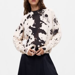 Bedrukte driehoekige foulard - WHITE - M