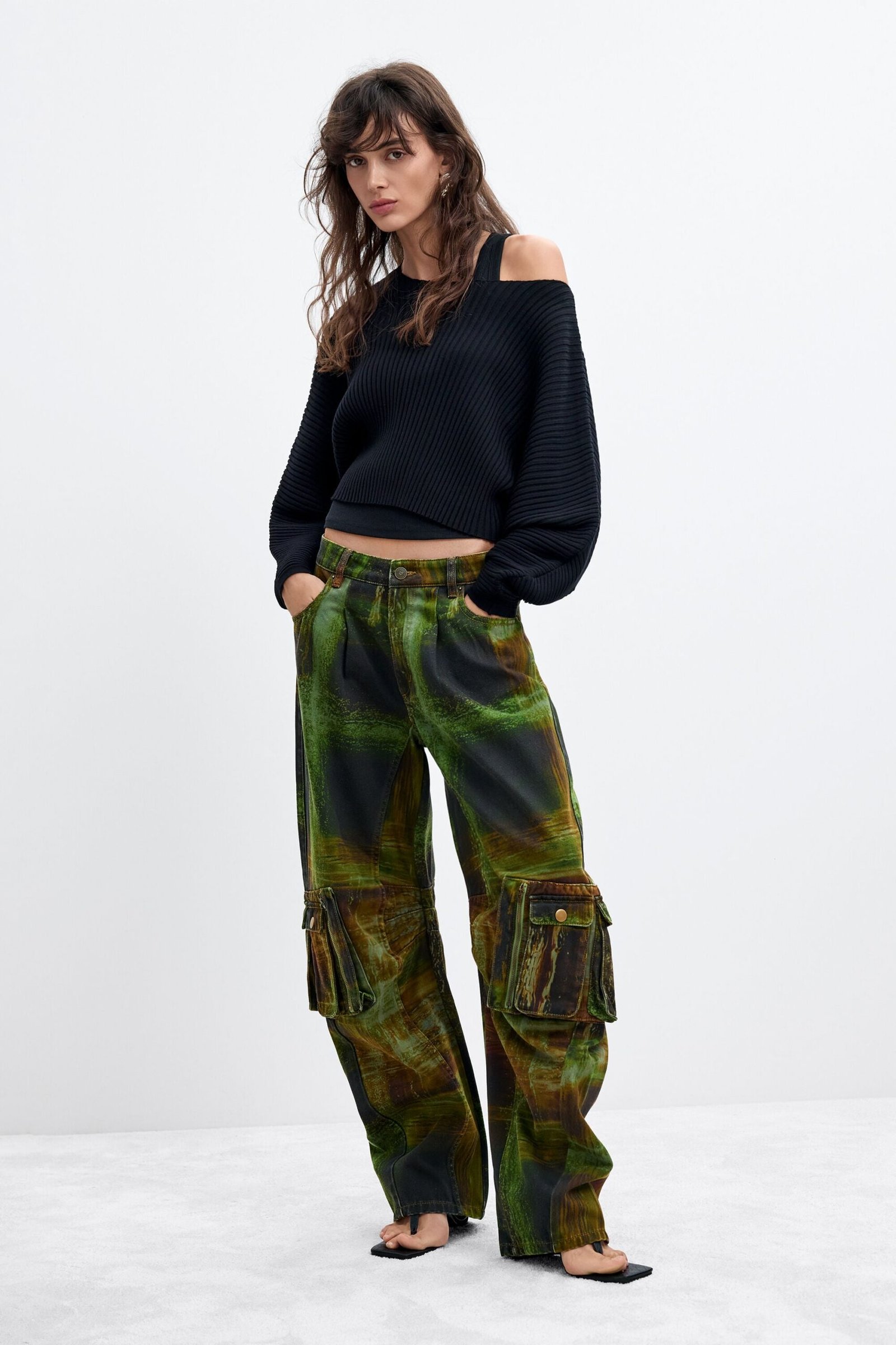 Cargo broek 100% katoen M. C. Lacroix - GREEN - S 1 Cargo broek 100% katoen M. C. Lacroix - GREEN - S