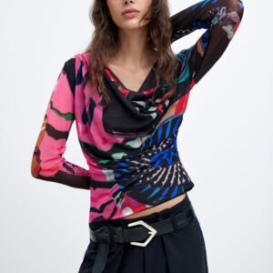 T-shirt tricot bedrukking M. C. Lacroix - MATERIAL FINISHES - XS